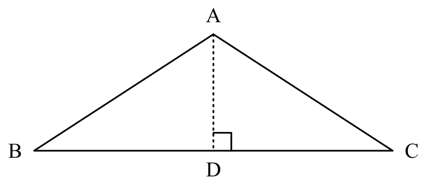 property of isos. $\triangle$