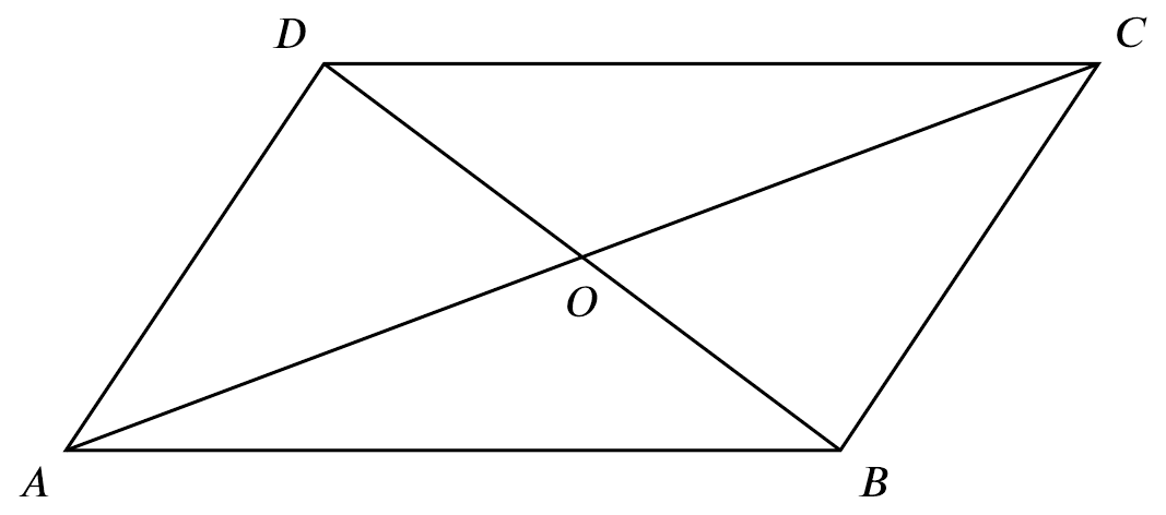diagonals bisect area of $\parallel$gram