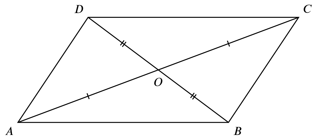 diags. bisect each other