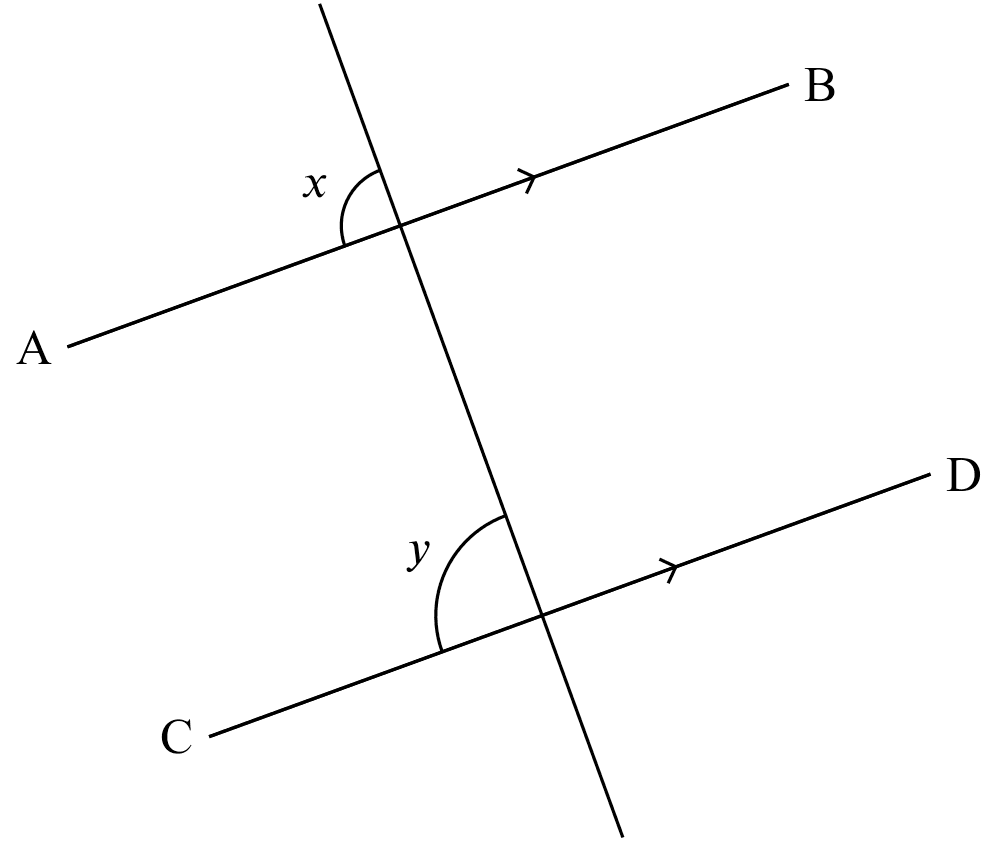 corr. $\angle$s, AB$\parallel$CD