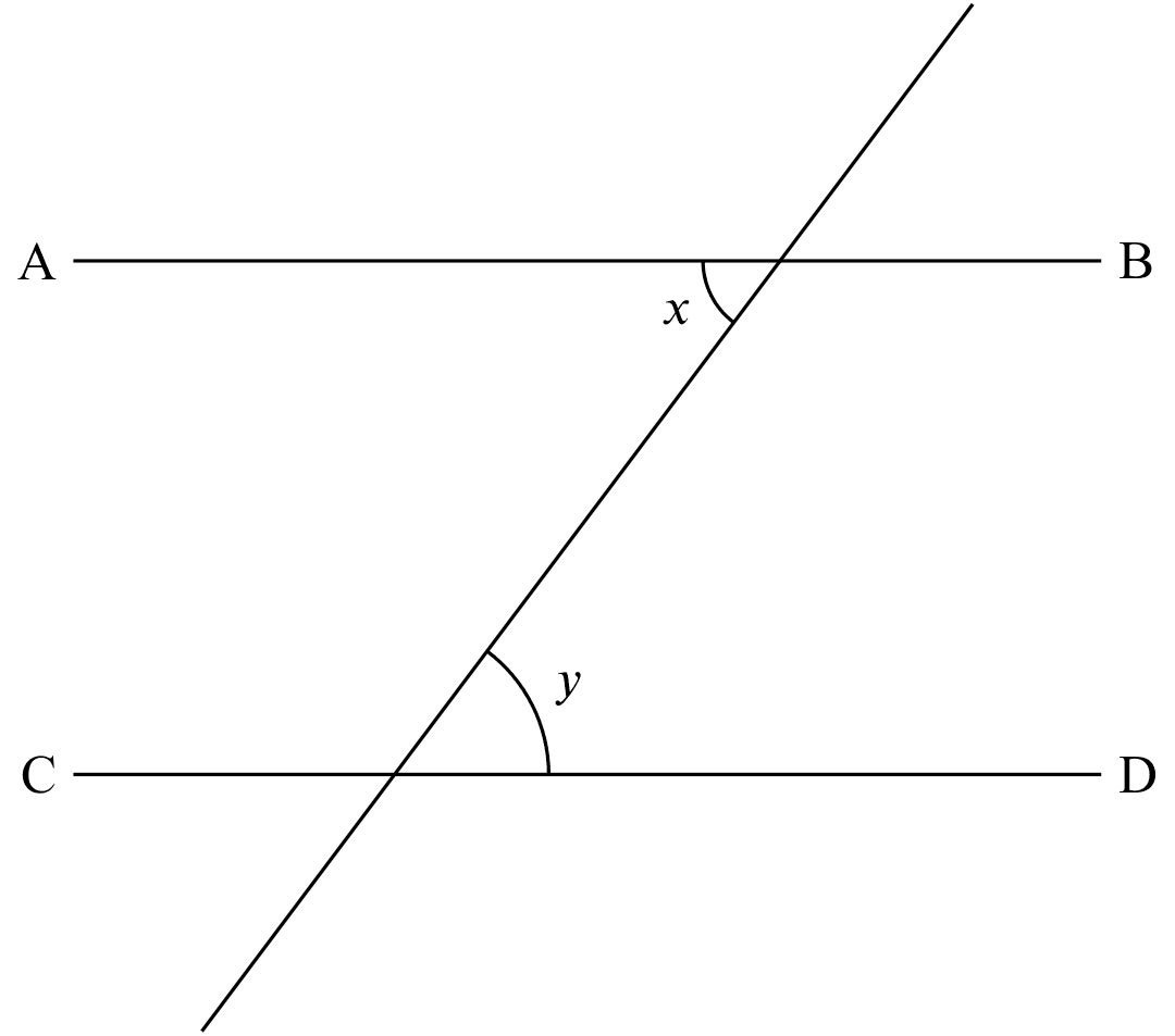 alt. $\angle$s equal